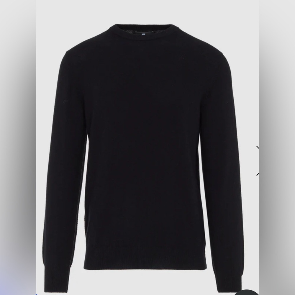 7 For All Mankind Cashmere Crew Sweater Black L - Picture 5 of 7